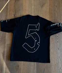 Sudadera de algodón con cuello redondo y estampado gráfico personalizado para hombre, estilo streetwear, tejido gofrado, estampado completo DTG, camiseta térmica de manga larga oversize - Product Image 2