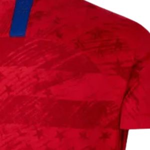 เสื้อฟุตบอลหญิงสีแดงแบบซับลิเมชั่น แขนสั้น โพลีเอสเตอร์ ชุดฟุตบอลสำหรับฝึกซ้อม ชุดกีฬาสำหรับทีม - Product Image 3