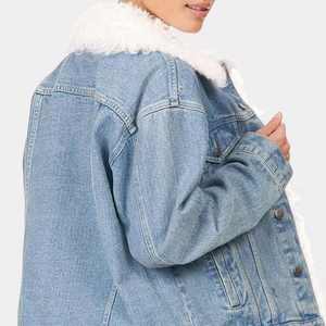 Veste en jean à manches longues pour femmes, de haute qualité, tendance en Europe et en Amérique, manteaux décontractés pour femmes - Product Image 4