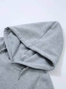 Latest Design Custom Printed Logo Plus Size Eco-Friendly Breathable Premium Casual Knitted Winter Hooded Women's Long Sleeve - Product Image 3