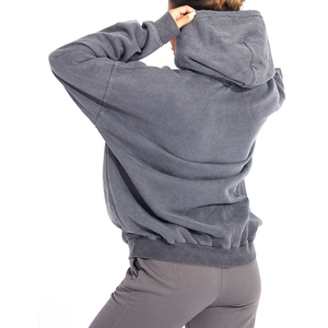 Sudadera con Capucha para Mujer, Diseño Moderno, Lavado Ácido, Estilo Casual, Hombros Caídos, Ropa Urbana para Invierno, Venta al Por Mayor, Estilo Vintage - Product Image 3