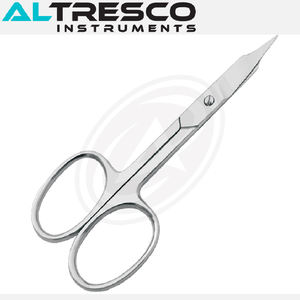 Ciseaux à cuticules en acier inoxydable 100% avec options droites et incurvées à pointe de flèche pointue-Outil de beauté - Product Image 6