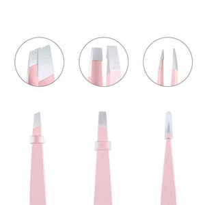 แหนบแต่งคิ้วสแตนเลสปลายเหลี่ยมแบบใช้ซ้ำได้ ผลิตในปากีสถาน ออกแบบโลโก้ของคุณเองได้ - Product Image 6