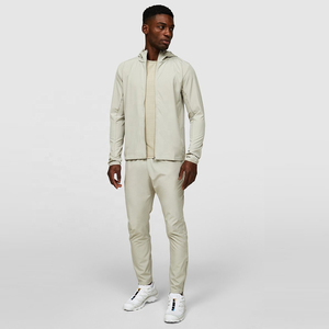 Lightweight Nylon Windbreaker Jackets and Nylon Track Pants Set Custom Stitching Mesh Fabric <b>Jogging</b> <b>Suits</b> High Quality - Product Image 1