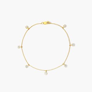Pulsera Aura Dangle con diamantes cultivados en laboratorio en oro amarillo - Product Image 1