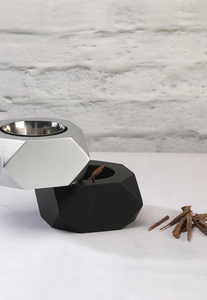 Quemador de Incienso Metálico Geométrico Moderno, Quemador de Oud Árabe de Lujo, Mabkhara, Decoración para el Hogar, Caja de Regalo, Porta Incienso de Carbón - Product Image 2