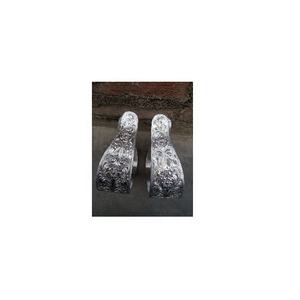 Estribo de aluminio ecuestre de seguridad para caballos con logotipo personalizado con diseño de grabado de flores, estribo ancho para montar - Product Image 1