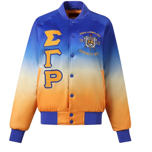 Sigma Gamma Rho Sorority and Fraternity Embroidery Women Satin <b>Jacket</b> | SGR Sorority Embroidered <b>Ladies</b> Custom Style Silk <b>Jacket</b> - Product Image 5