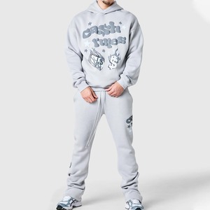 Conjunto Deportivo de Alta Calidad, Estilo Y2K, con Cierre, Pantalones y Sudadera con Capucha, Personalizable para Hombre - Product Image 1