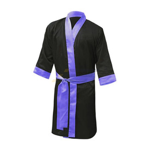 High Quality Custom Logo Cotton and Satin <b>Boxing</b> Gown Coolers New Arrival <b>Robes</b> - Product Image 1