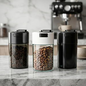 Recipiente Moderno para Granos de Café, Portátil, 3 en 1, Sellado al Vacío, 0.57L 200g 7oz, Válvula Unidireccional, Almacenamiento Hermético, Grado Alimenticio, Duradero - Product Image 1