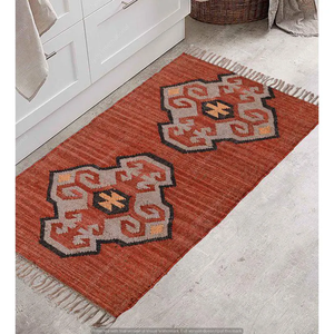 พรมปอกระเจาขนสัตว์ธรรมชาติงานแฮนด์เมดคุณภาพเยี่ยมในร่มกลางแจ้งเน้นการตกแต่งห้องนอนรับประทานอาหารสำหรับใช้ในบ้าน - Product Image 3