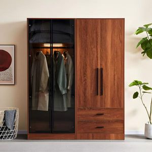 Armoire coulissante sur mesure JY Project RTA en bois, finition mélamine moderne européenne pour chambre à coucher et hôtel, système de dressing personnalisé - Product Image 2