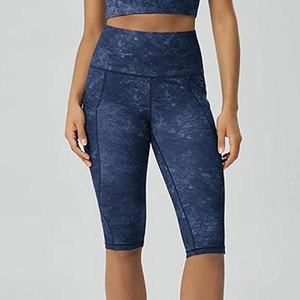 Leggings d'été pour femmes, taille haute, extensibles, confortables, coupe ajustée, légers, séchage rapide, pour yoga, gym, tenue décontractée, adaptés au quotidien - Product Image 1