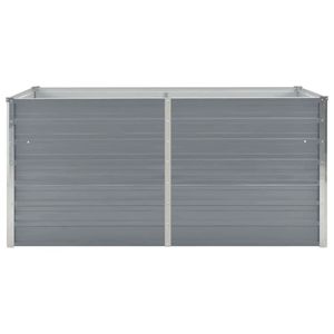 Fioriera Rialzata in Acciaio Zincato Grigio 63 X 31.5 X 17.7 Pollici, Vasi e Fioriere - Product Image 3