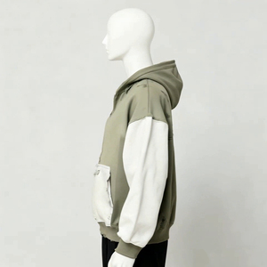 Sudaderas con Capucha Personalizadas con Lavado Ácido, 100% Algodón, Bordadas, de Alta Calidad, Manga Larga, Talla Grande, Color Negro - Product Image 5