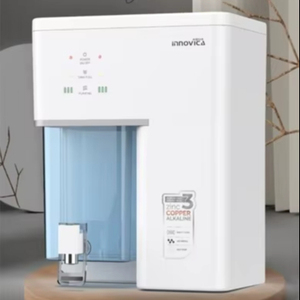 Purificateur d'eau Aqua Innovica Mirror Black RO avec réservoir de 10 L, corps en ABS de qualité alimentaire, montage mural ou sur comptoir, avec indicateur LED - Product Image 1