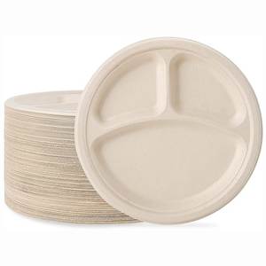 High Quality Paper <b>Disposable</b> <b>Plate</b> Biodegradable Serving <b>Plate</b> For Fast Food And Catering Services - Product Image 2