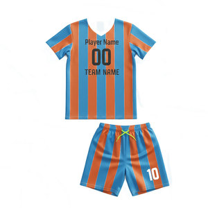 Conjuntos de Uniformes de Fútbol con Impresión por Transferencia de Calor, 100% Poliéster Transpirable, Manga Corta, Ropa de Fútbol de Invierno, Venta al Por Mayor - Product Image 6