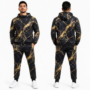 Red Geometric Print Mens Sublimation Tracksuits Durable Full <b>Zip</b> Sports Team Uniform Men Sublimation Tracksuits - Product Image 2