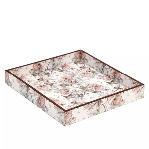 Plateau de service personnalisable en os incrusté, bois et résine, décoratif, compatible lave-vaisselle et micro-ondes, pour la restauration, Star Crafts India - Product Image 3