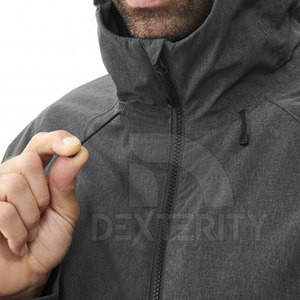 Chaqueta Softshell con Capucha para Hombre, Diseño Único, Tela de Lona, Secado Rápido, Transpirable, Impermeable, Resistente al Viento, para Uso en Exteriores, Invierno - Product Image 6