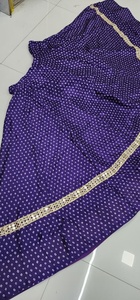Traditional Cotton <b>Lehenga</b> Skirt Red With White Dots Floor Length Loose Fit <b>Women</b> Ethnic Bottomwear India Pakistan Wedding Party - Product Image 3