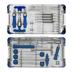 Ensemble complet d'instruments chirurgicaux en acier inoxydable pour la correction de la scoliose et des déformations vertébrales, durable, certifié CE, OEM, marque privée - Product Image 1