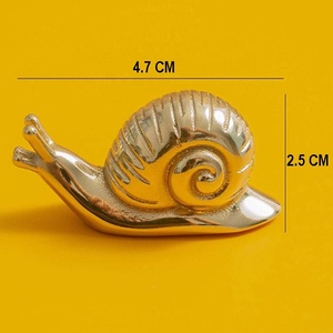 Poignées de tiroir et poignées de meuble en forme d'escargot doré de haute qualité, quincaillerie de mobilier moderne durable à prix de gros - Product Image 3