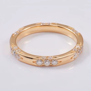 ZAWO HOUSE 925 Sterling Silver Unique Pave Setting Moissanite Engagement Ring 14k Gold Plated Rose Gold Plated Luxury Vintage - Product Image 3