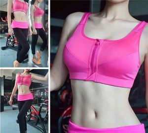 เสื้อชั้นในออกกำลังกายสำหรับผู้หญิงแบบซัพพอร์ตสูง ขายส่ง เสื้อชั้นในโยคะแบบไขว้หลัง ระบายอากาศได้ดี เหมาะสำหรับออกกำลังกาย ปรับได้ ไร้ตะเข็บ - Product Image 4