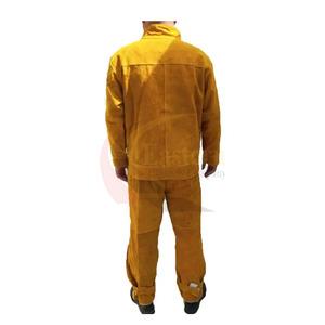 Chaqueta de Soldadura de Cuero Antiestática, Transpirable y Resistente al Fuego, de Última Tendencia en la Industria, para Hombres y Mujeres, Ropa de Trabajo Elegante - Product Image 3