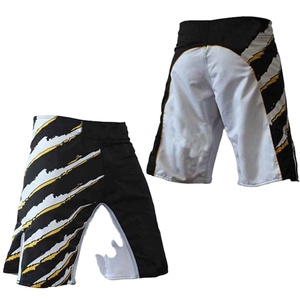 Pantalones Cortos Deportivos Transpirables de Secado Rápido con Logotipo Personalizado en la Parte Delantera, 100% Poliéster, para Hombres, Artes Marciales, Boxeo - Product Image 3