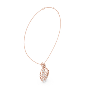 Collar con Colgante de Diamantes en Oro Rosa de 14K, Cadena de Eslabones en Forma de Lágrima, Joyería de Lujo para Mujer, Regalo para Bodas y Fiestas - Product Image 4
