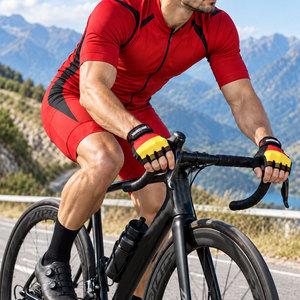 2026 Durable Cycling <b>Half</b> Finger Gloves Wholesale Anti <b>Slip</b> Breathable Mountain Lightweight Cycling Gloves - Product Image 3