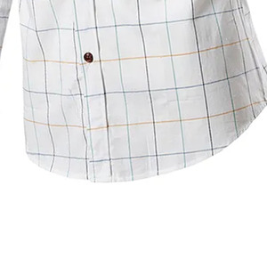 Mens Button Down Check Shirt Smart Casual Checkered Office Shirt Lightweight Breathable Factory Supply - Product Image 5