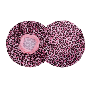 Bonnet de nuit en satin imprimé léopard pour femme, simple couche, soin des cheveux, essentiel pour la routine du coucher - Product Image 2