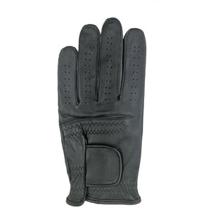 Mejora tu agarre y estilo en el campo de golf. Guantes de golf de cuero Cabretta de color para hombre, mano izquierda, color negro. - Product Image 2