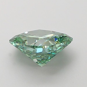 Diamant de laboratoire CVD vert vif fantaisie modifié taille coussin carré de 1,51 carat, clarté VS1, excellente taille, pierre précieuse de luxe pour bijoux - Product Image 3