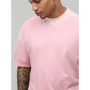 T-shirt ample OEM en gros avec logo imprimé en relief 3D, T-shirts graphiques blancs en jersey de coton épais pour homme – Collection été - Product Image 3