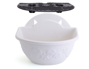 Pot de fleur mural en plastique gain de place et jardinière élégante pour jardin, balcon ou bureau - Product Image 4