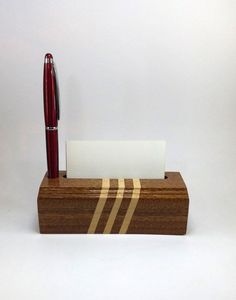 Luxury Handmade Wood Card Holder Professional Business Card <b>Stand</b> Desktop Visiting Card Storage Display Accessory - Product Image 3