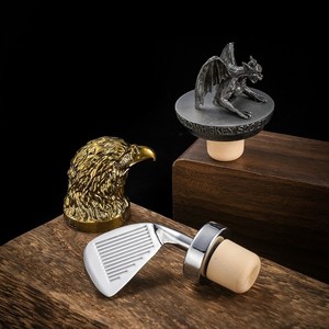 Lujo reutilizable creativo Animal Falcon <span class=keywords><strong>diablo</strong></span> cabra cráneo T corcho Zamac Metal Aleación de Zinc tapones para botellas de <span class=keywords><strong>vino</strong></span> tapón superior de barra - Product Image 6
