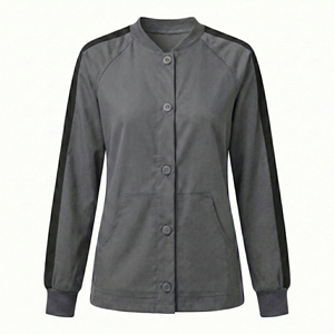 Blouson d'infirmière personnalisé avec logo, tailles et couleurs variées, à boutons-pression, manteau de réchauffement, uniforme médical, blousons d'hôpital OEM en gros - Product Image 6