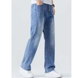 18. Men's Premium Cotton Denim Trousers Wholesale Casual Jeans Custom Logo OEM Factory Private Label Fashion Apparel Supplier - Product Image 3