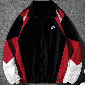 เสื้อแจ็คเก็ตวินด์เบรกเกอร์ไนลอนสีสันตัดกันแบบสั่งทำขายส่งสำหรับทุกเพศ สไตล์สตรีทแวร์ ซิปแบบรูดขึ้น-ลง กันน้ำ กันลม ผลิตตามแบบ OEM แบบกลับด้านได้ เสื้อแจ็คเก็ตผู้ชาย - Product Image 2