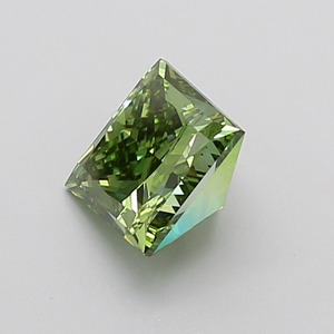 Diamant de laboratoire certifié IGI, vert vif fantaisie, taille princesse, 2,04 carats, clarté VS1, polissage excellent, pierre précieuse de luxe - Product Image 2