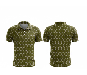 เสื้อโปโล OEM แบบกำหนดเอง พิมพ์ลายทั้งตัว ผ้าแห้งเร็ว ทนทาน ตะเข็บแข็งแรง สำหรับผู้ชาย ผู้หญิง และเยาวชน แห้งไว เหมาะสำหรับกิจกรรมแอคทีฟ - Product Image 2