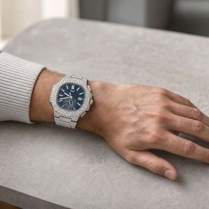 Luxury High Quality Hip Hop Iced Out <b>Mechanical</b> <b>Watch</b> for Men Custom Moissanite Stainless Steel Birthday Gift <b>Watch</b> - Product Image 5