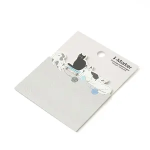 [6R] Exquisite Sticky Notes Black and White Cats Memo Pad for Office